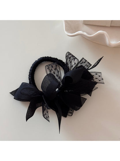 Gifty - Mesh Lace Bow High Stretch Hair Tie