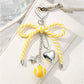 Keypus - Modern Ball Design Bow Fresh Keychain