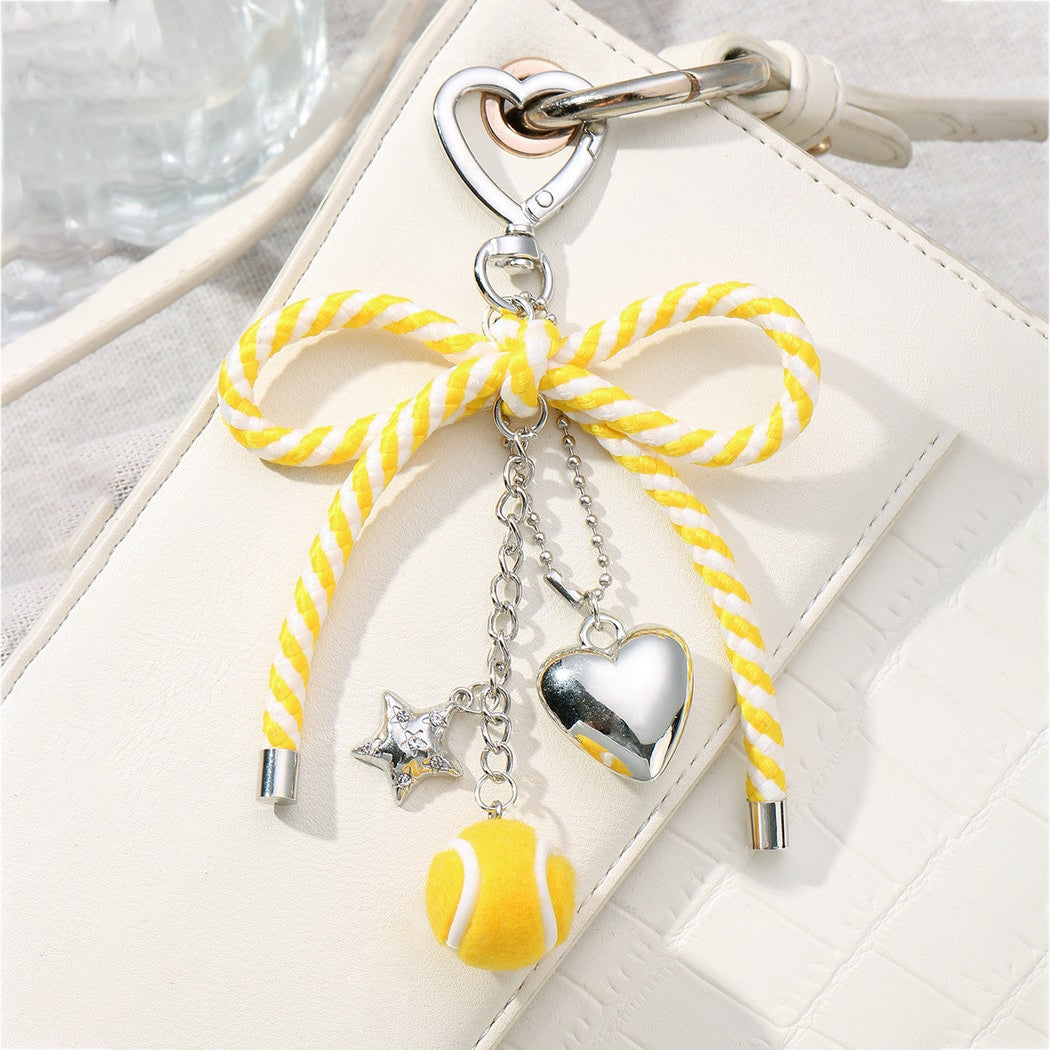 Keypus - Modern Ball Design Bow Fresh Keychain