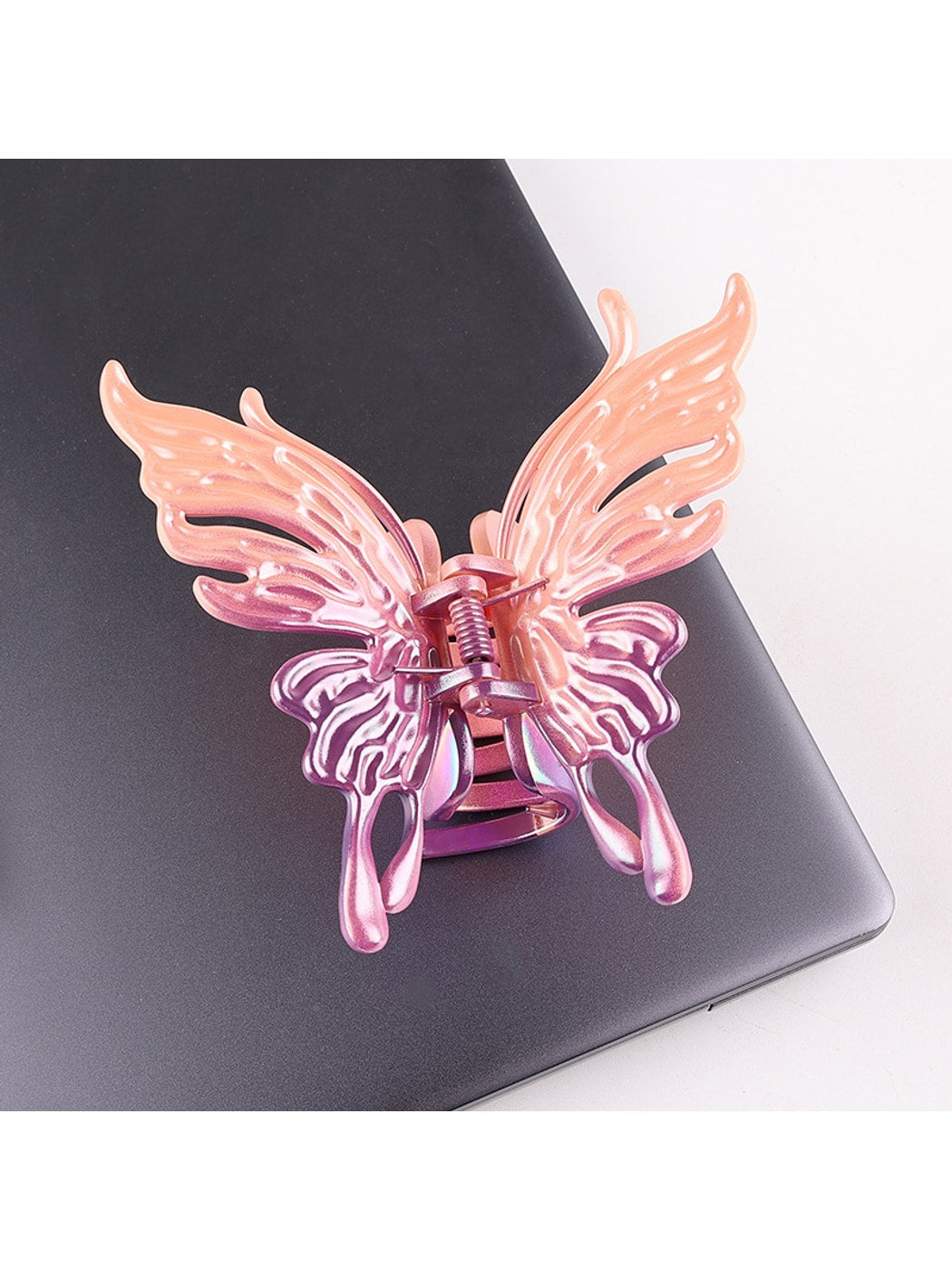Beau - Gradient Butterfly Design Plastic Claw Clip