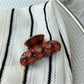 Beau - Brown Plaid Hair Claw Clip