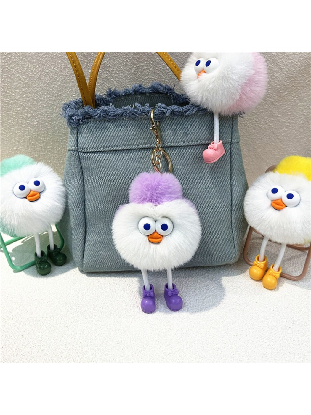 Keypus - Cartoon Funny Round Keychain