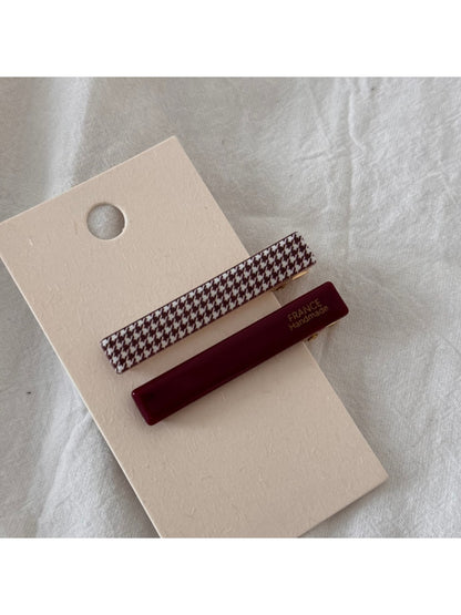 Beau - Sweet Style Printed Barrette Hair Clip