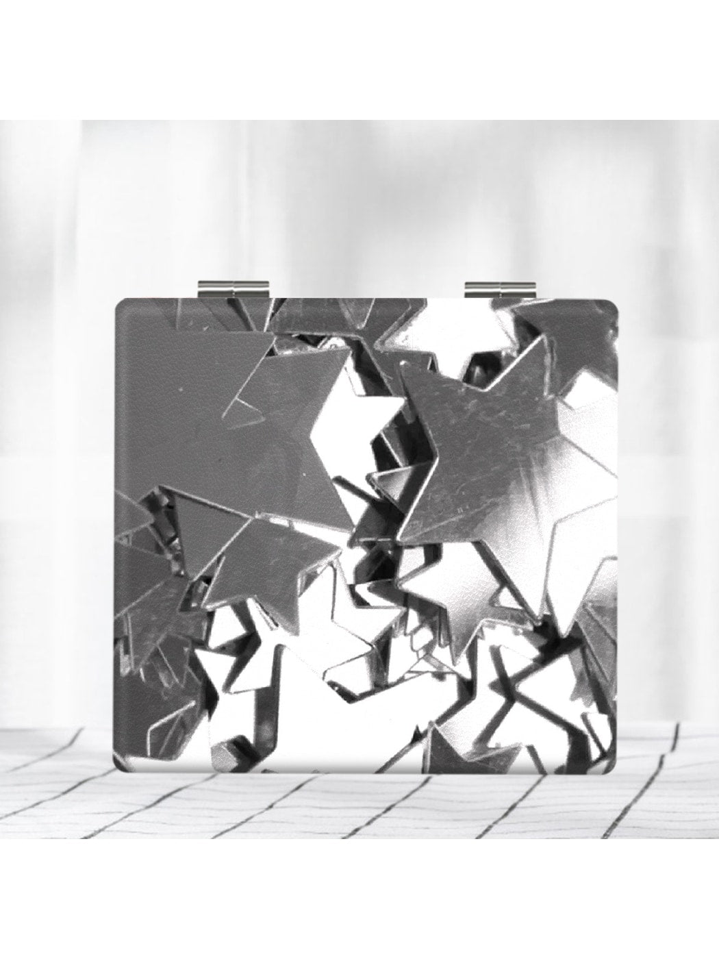 Mirroray - Y2K Star Print Foldable Makeup Mirror