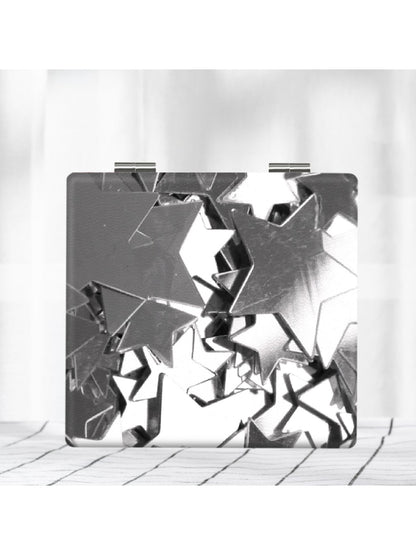Mirroray - Y2K Star Print Foldable Makeup Mirror