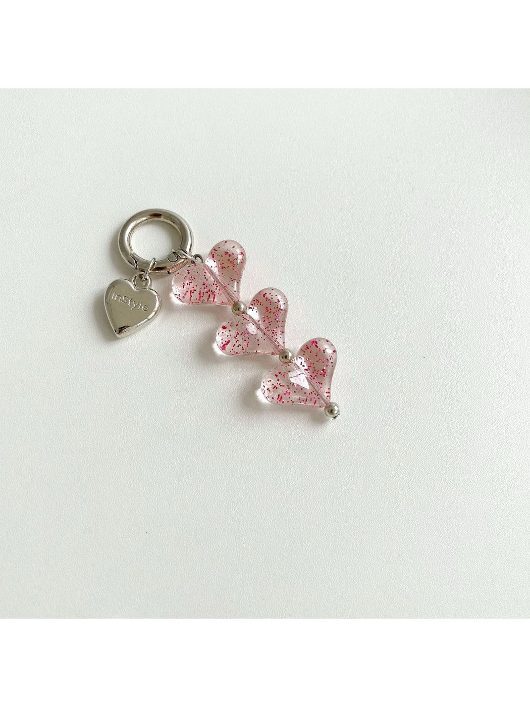 Keypus - Layered Transparent Heart Charm Keychain