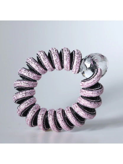 Gifty - Solid Color Spiral Hair Ties