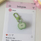 Keypus - Cute Half Apple Bag Charm Keychain Accessory