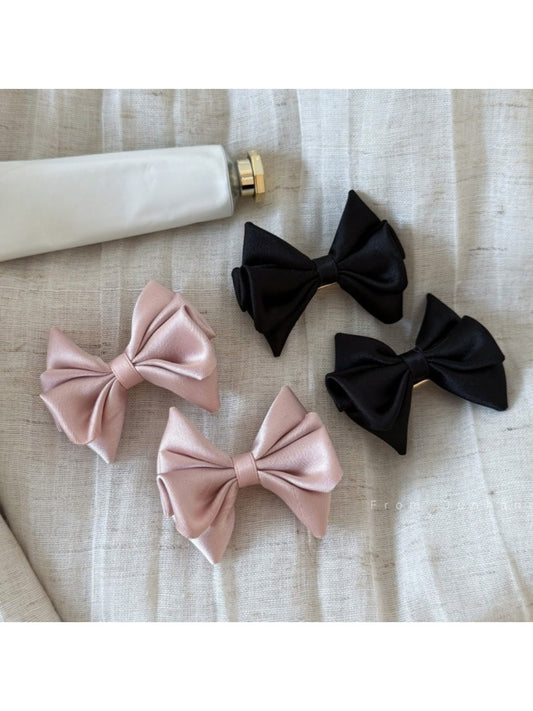 Beau - Satin Bow Shaped Hair Clip