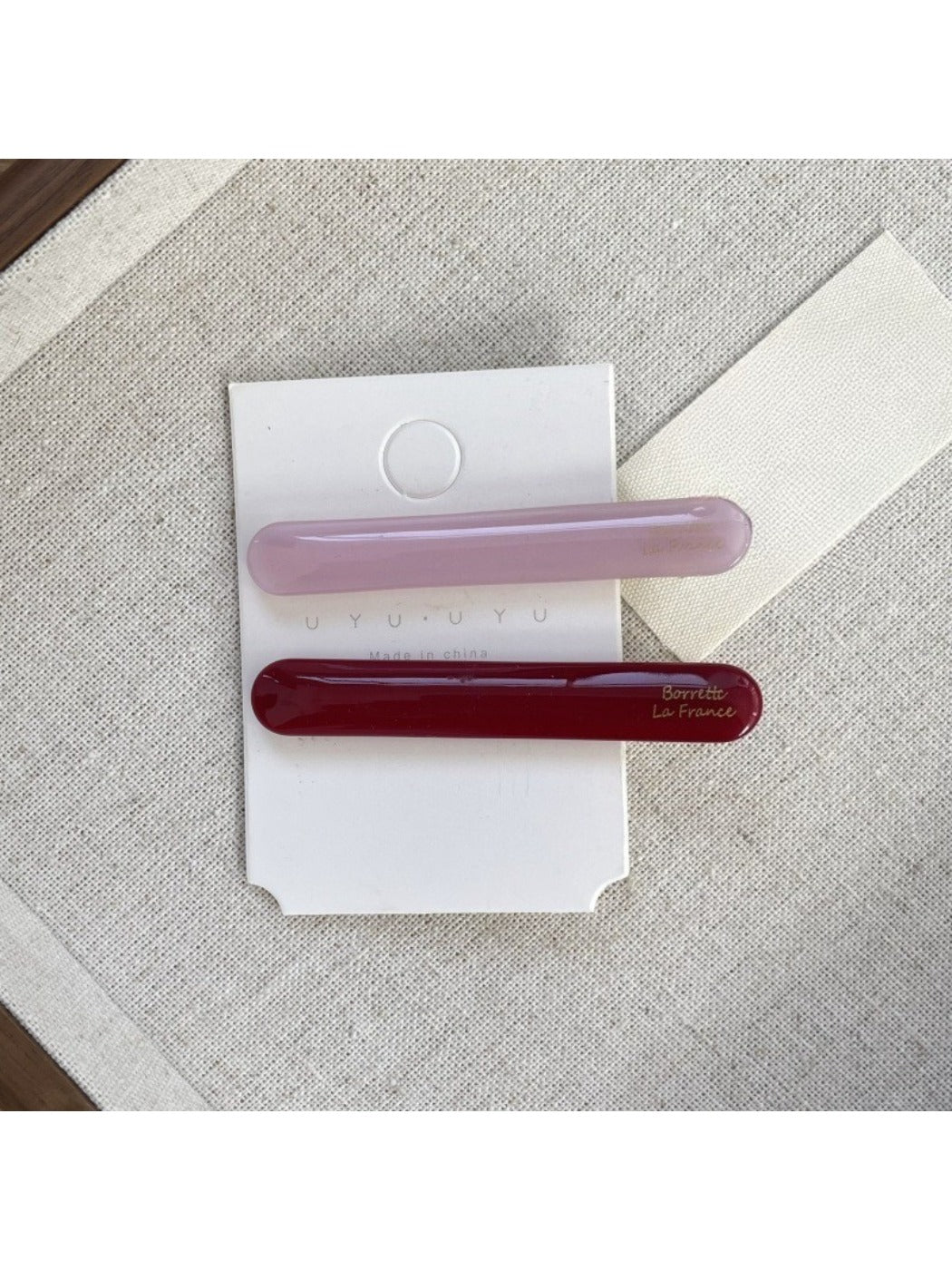 Beau - Retro Oval Acetate Hair Clip