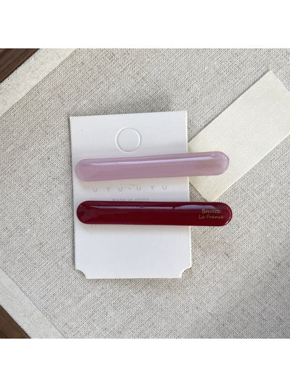 Beau - Retro Oval Acetate Hair Clip