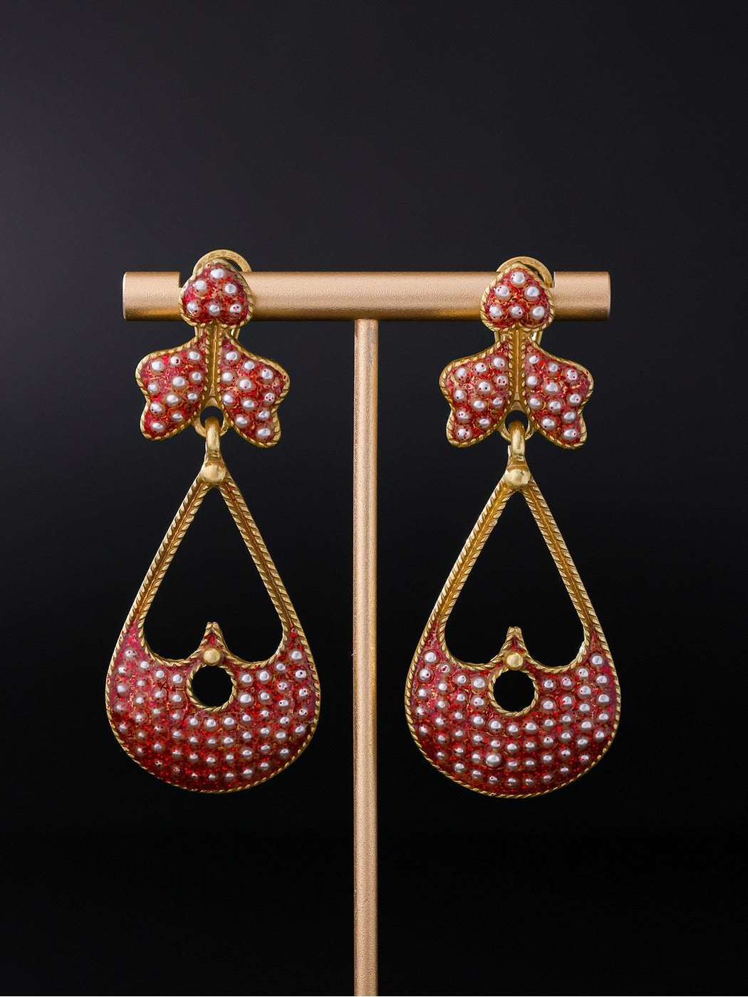 Earedge - Vintage Openwork Geometric Stud Earrings
