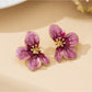 Earedge - Sweet Floral Petal Design Stud Earrings
