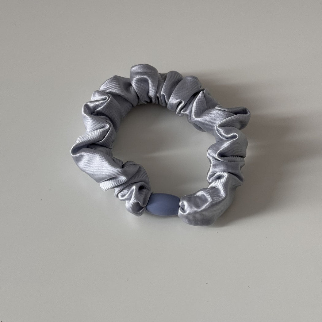 Gifty - Soft Muted Tone Satin Ruffle Scrunchie