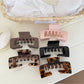 Beau - Geometric Square Cutout Plastic Claw Clip