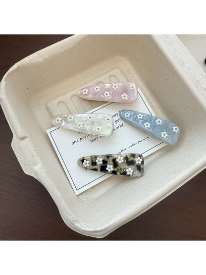 Beau - Elegant Oval Floral Hair Claw Clip