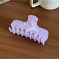 Beau - Marbled Plastic Geometric Line Claw Clip