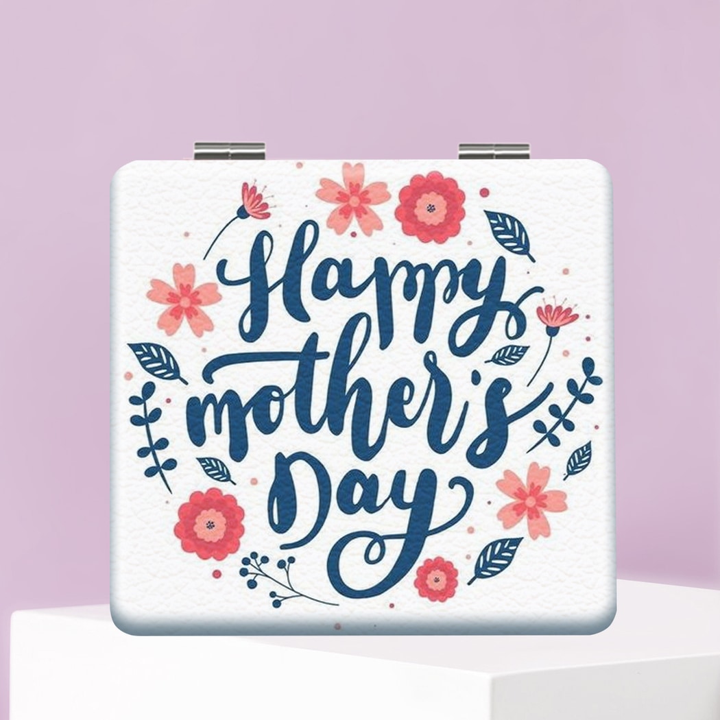 Mirroray - Mother's Day Print Portable Compact Mirror