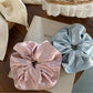 Gifty - Textured Solid Color Satin Scrunchie