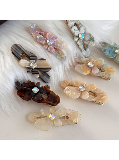 Beau - Sweet Floral Duckbill Side Hair Clip