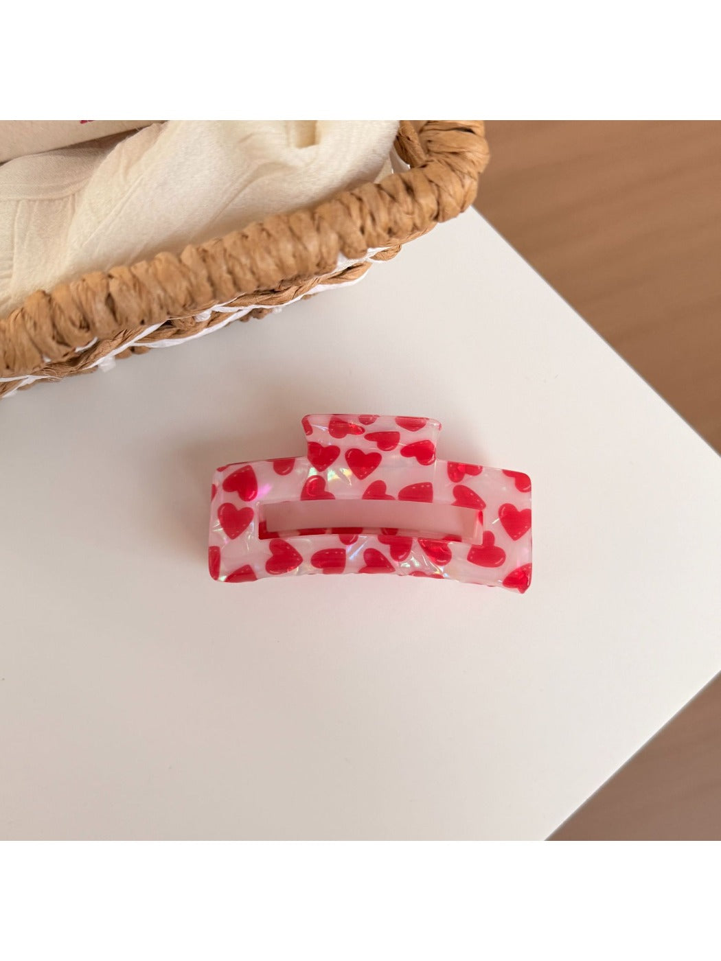 Beau - Valentine's Day Red Hair Clip