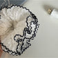 Gifty - Black Edge Polka Dot Ruched Scrunchie