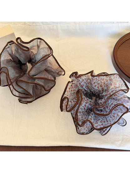 Gifty - Soft Look Printed Polyester Ponytail Scrunchie