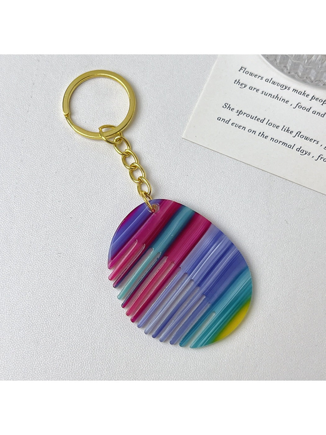 Keypus - Colorful Comb Keychain Charm
