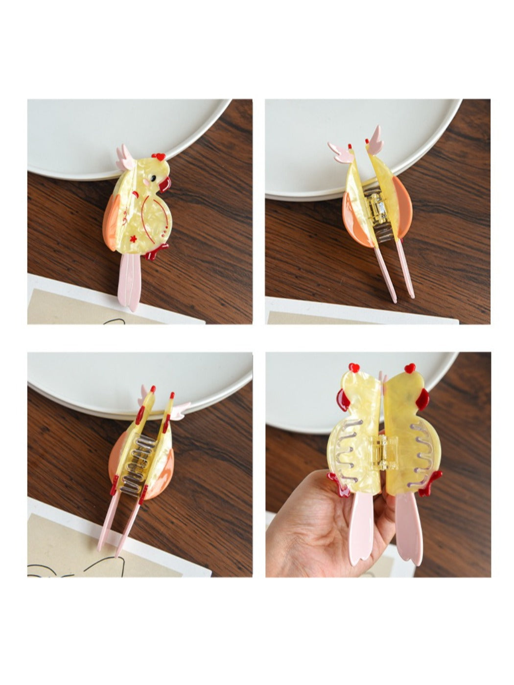 Beau - Animal Bird Acetate Hair Clip