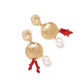 Earedge - Ocean Theme Sculpted Drop Silhouette Earrings