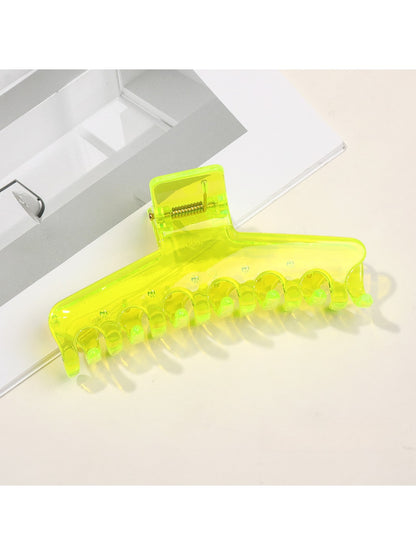 Beau - Clear Finish PC Geometric Hair Claw Clip