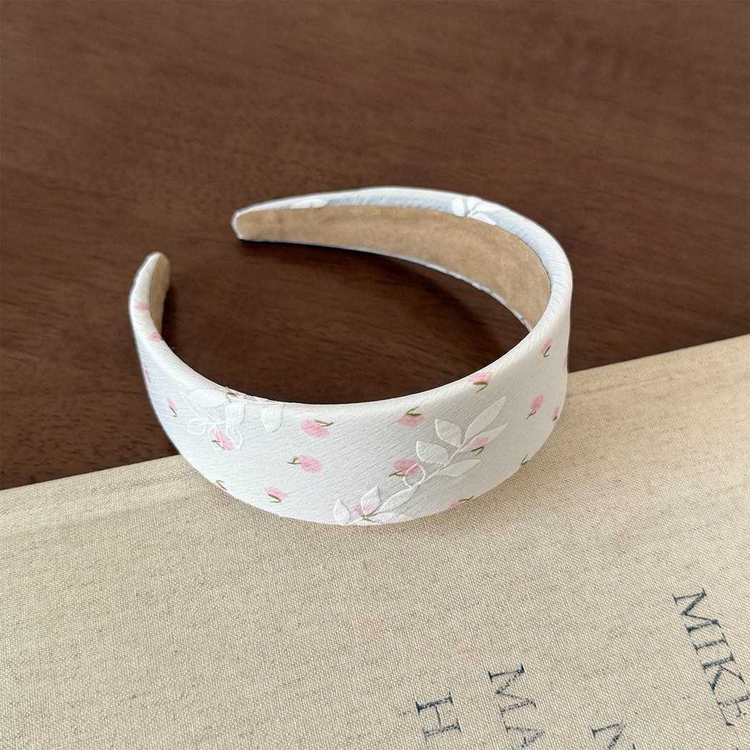 Gifty - Sweet Floral Printed Fabric Wide Headband
