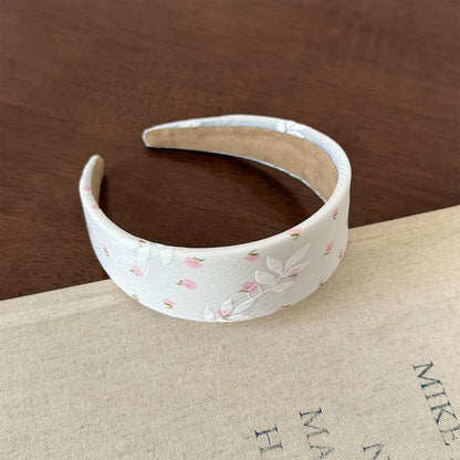 Gifty - Sweet Floral Printed Fabric Wide Headband