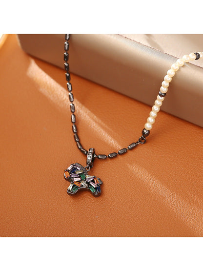 Earedge - Colorful Pony Earrings and Necklace