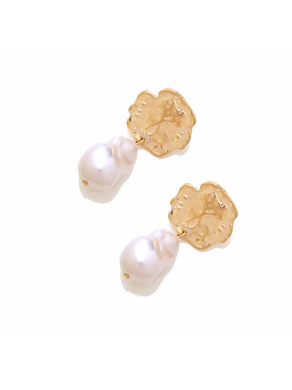 Earedge - Round Textured Statement Earrings
