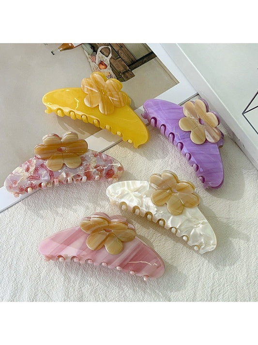 Beau - Acetate Flower Shaped Hair Clip
