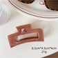 Beau - Glossy Marbled Retro Style Claw Clip