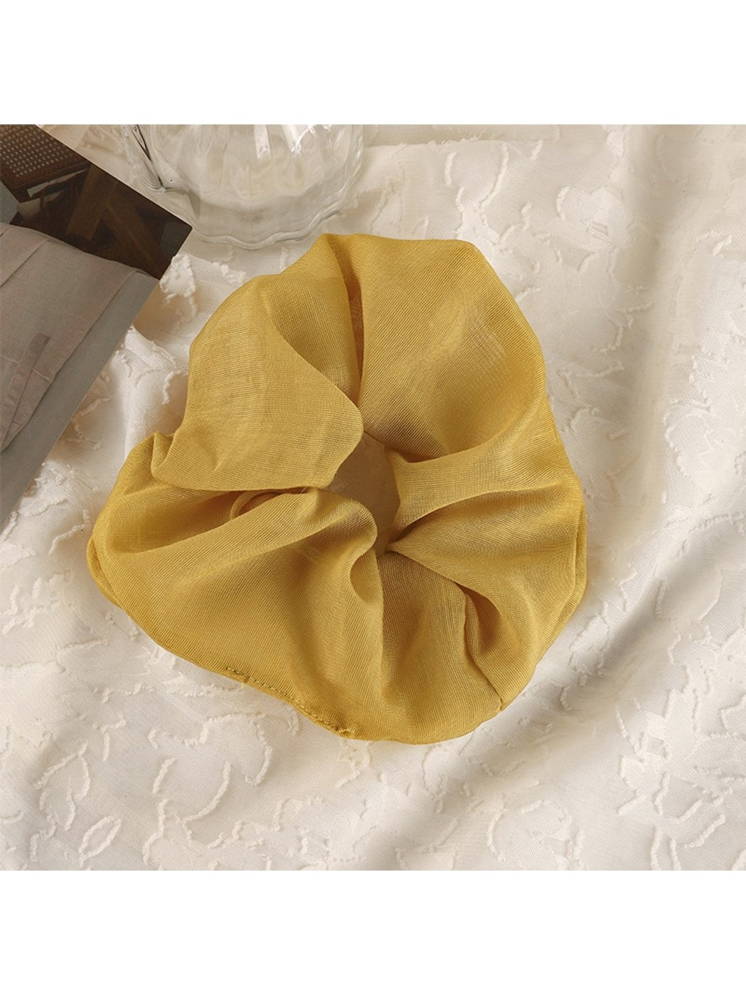 Gifty - Solid Color Polyester Fabric Scrunchie