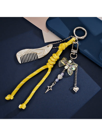 Keypus - Heart Detail Comb Pendant Phone Charm Keychain