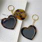 Keypus - Heart Shaped Mirror Comb Keychain