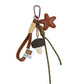 Keypus - Lucky Star Faux Leather Keychain