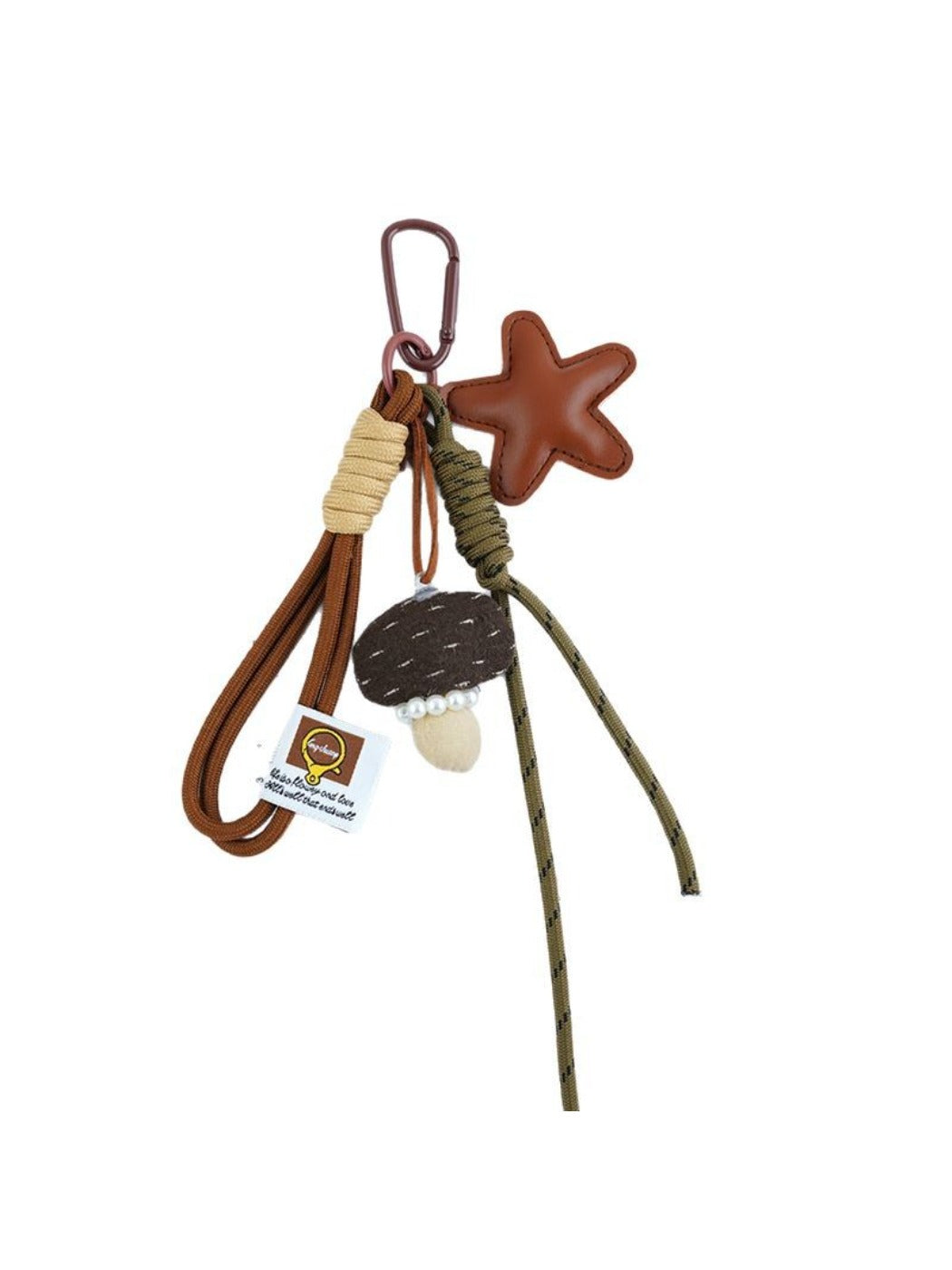 Keypus - Lucky Star Faux Leather Keychain