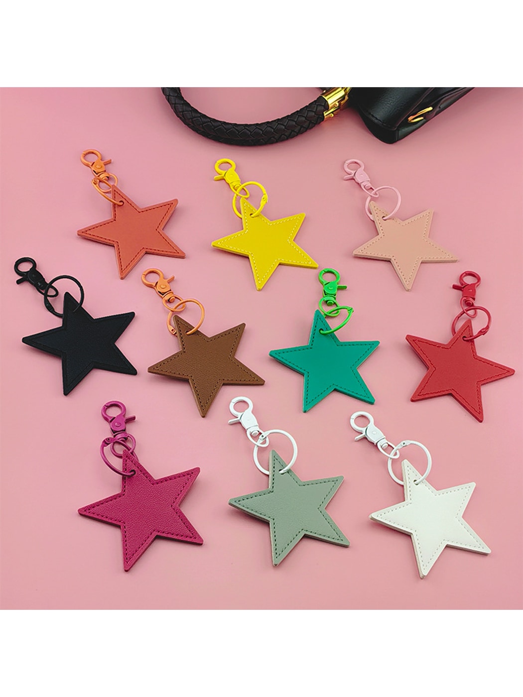 Keypus - Modern Minimalist PVC Alloy Star Keychain