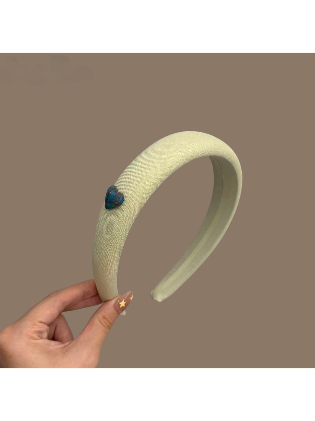 Gifty - Polyester Fabric Heart Accent Headband