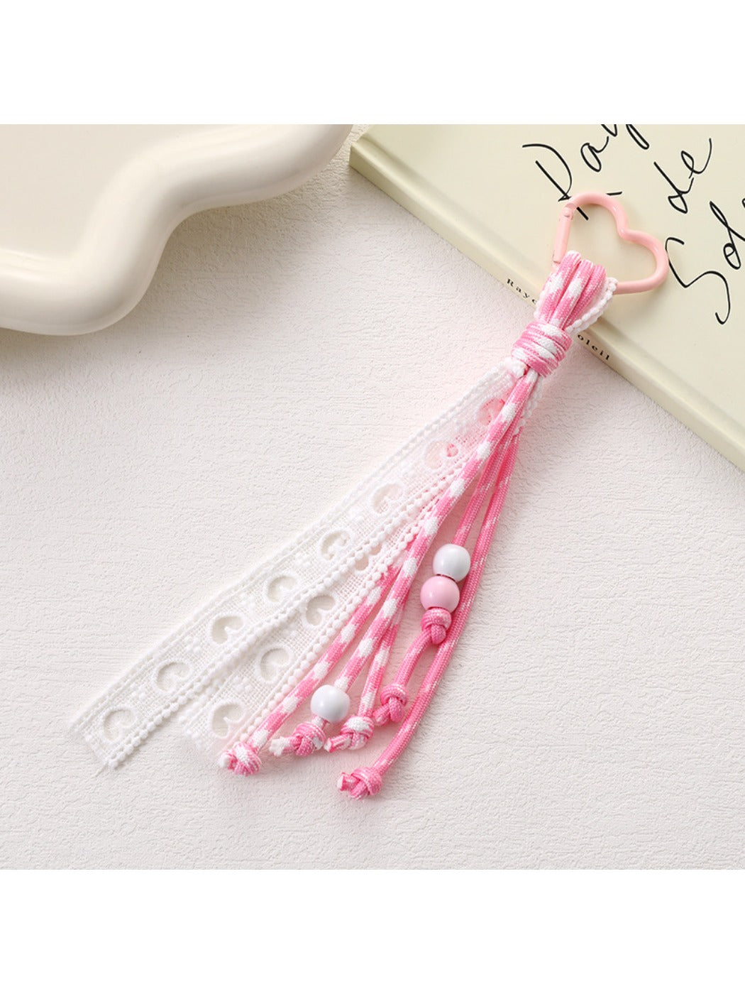 Keypus - Hollowed-Out Lace Charm Keychain