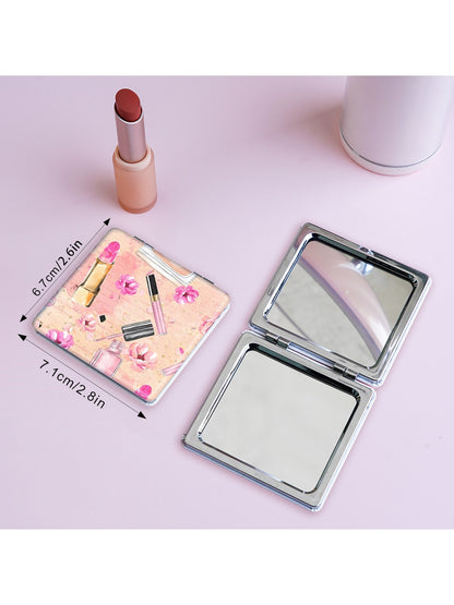 Mirroray - Cartoon Print Glass Folding Case Mirror