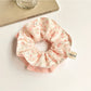 Gifty - Double Layer Floral Print Polyester Scrunchie