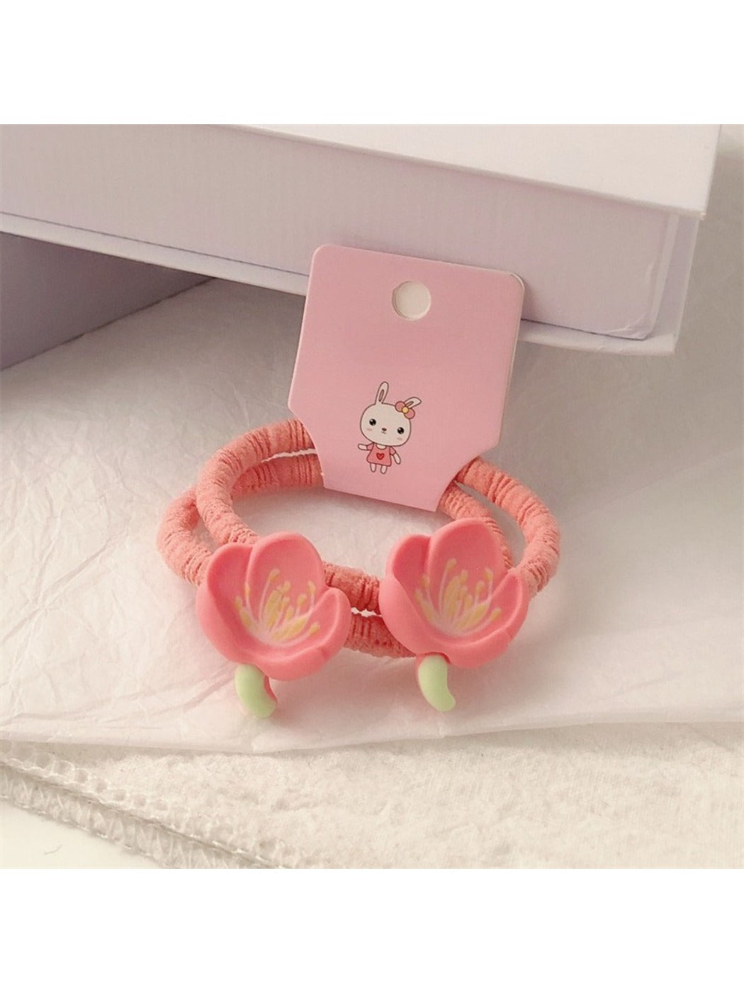 Gifty - Cute Flower Hair Tie (2 Pcs)