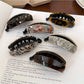 Beau - Glossy Marbled Acetate Banana Clip