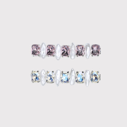 Beau - Sparkle Geometric Accent Hair Clip Set